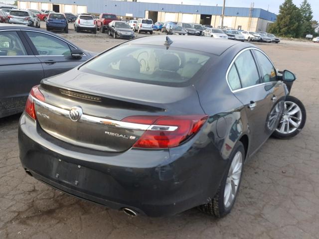 2G4GN5EX8E9269617 - 2014 BUICK REGAL PREM GRAY photo 4