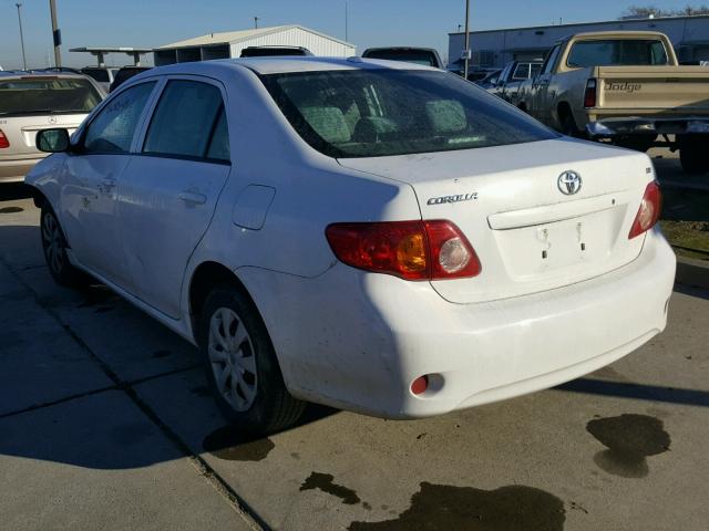 1NXBU4EE4AZ203200 - 2010 TOYOTA COROLLA BA WHITE photo 3