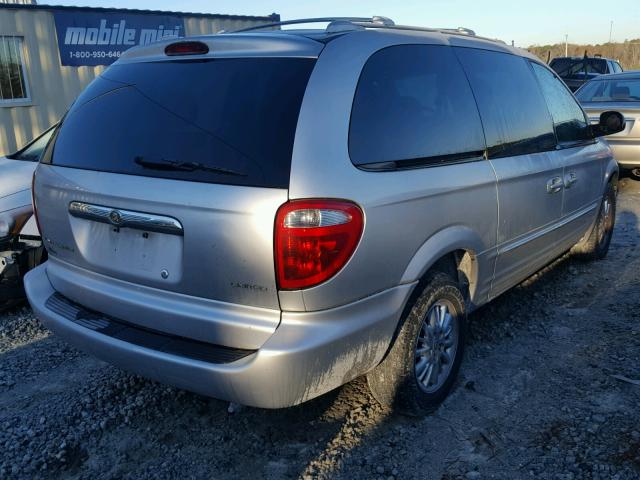 2C8GP64L43R384973 - 2003 CHRYSLER TOWN & COU SILVER photo 4