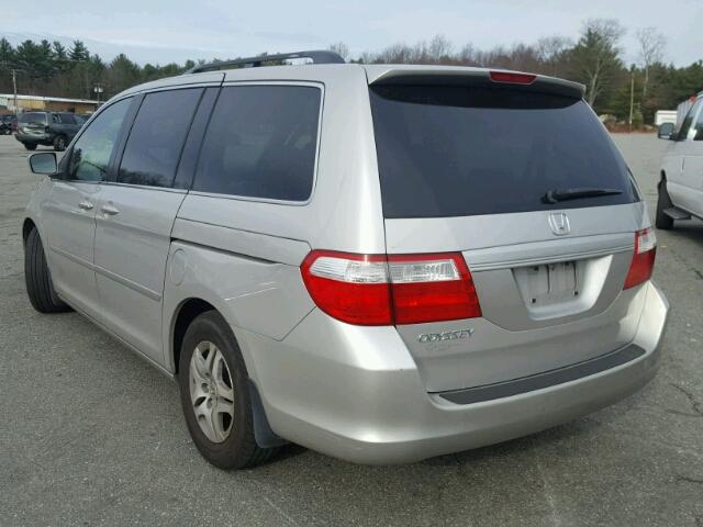 5FNRL38796B431903 - 2006 HONDA ODYSSEY EX SILVER photo 3