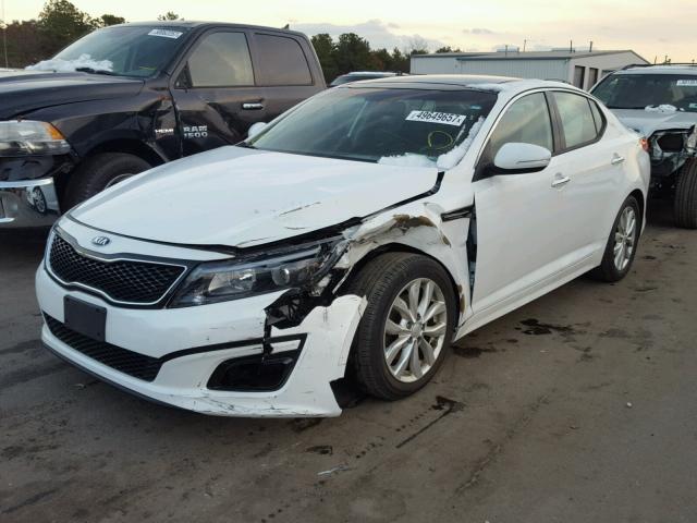 5XXGN4A70FG492510 - 2015 KIA OPTIMA EX WHITE photo 2