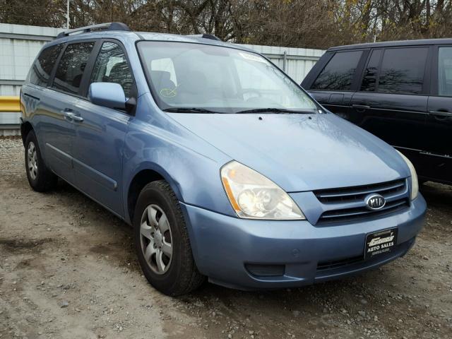 KNDMB233866080778 - 2006 KIA SEDONA EX BLUE photo 1