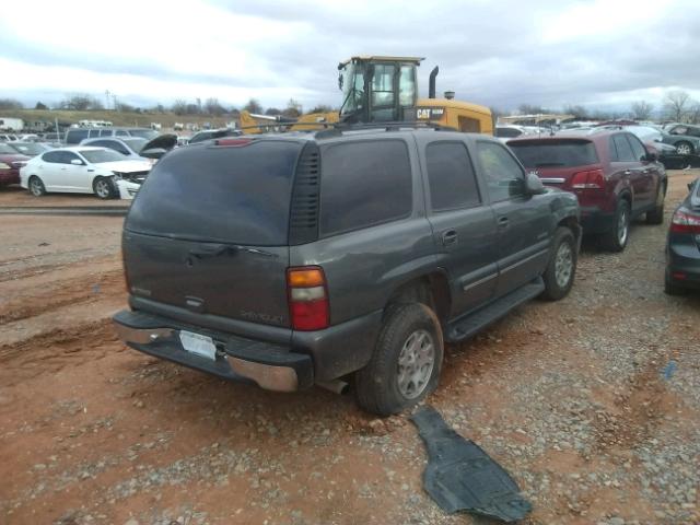 1GNEC13T01R205699 - 2001 CHEVROLET TAHOE C150 CHARCOAL photo 4