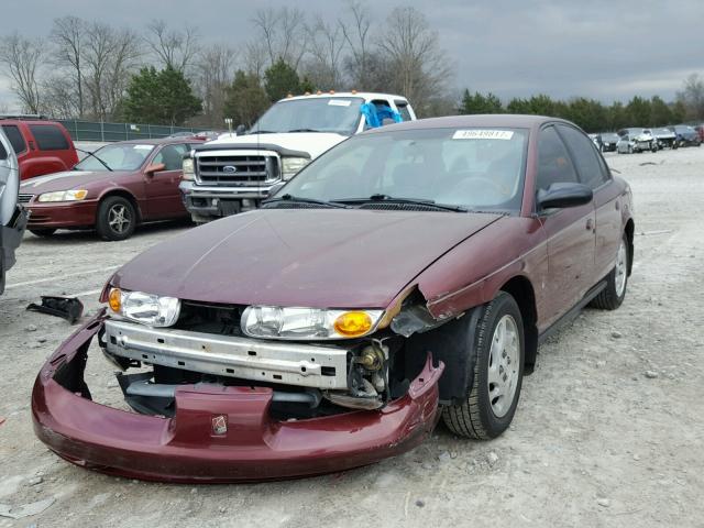 1G8ZK54702Z159275 - 2002 SATURN SL2 MAROON photo 2