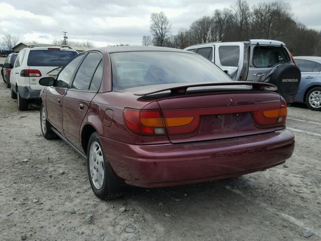 1G8ZK54702Z159275 - 2002 SATURN SL2 MAROON photo 3