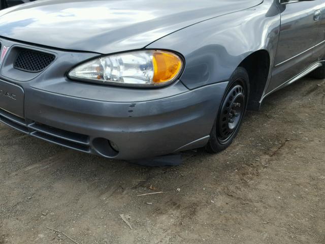 1G2NE52F65M123117 - 2005 PONTIAC GRAND AM S GRAY photo 9