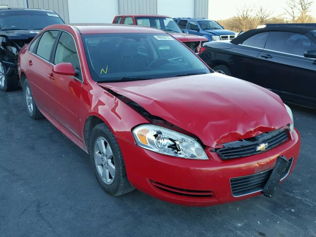 2G1WT57KX91270417 - 2009 CHEVROLET IMPALA 1LT RED photo 1