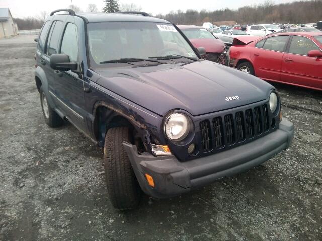 1J4GL48K07W536452 - 2007 JEEP LIBERTY SP BLUE photo 1