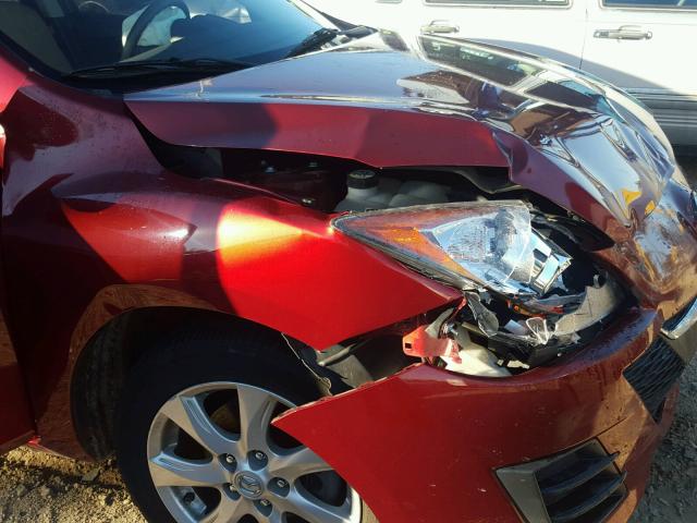 JM1BL1SF5A1141357 - 2010 MAZDA 3 I RED photo 9