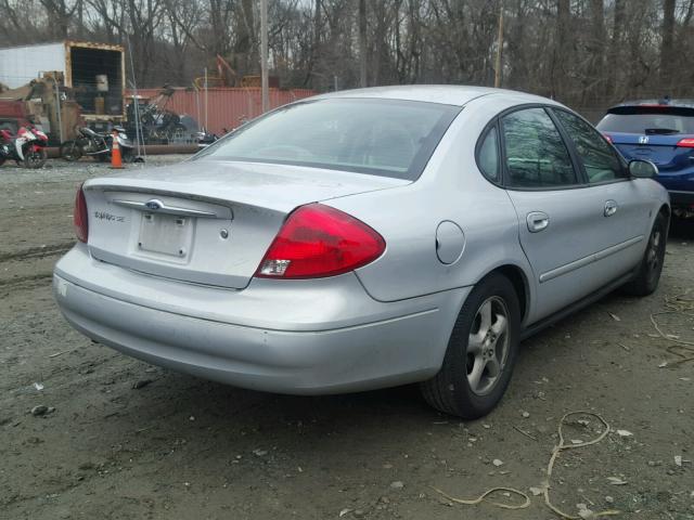 1FAFP53261A267578 - 2001 FORD TAURUS SE SILVER photo 4