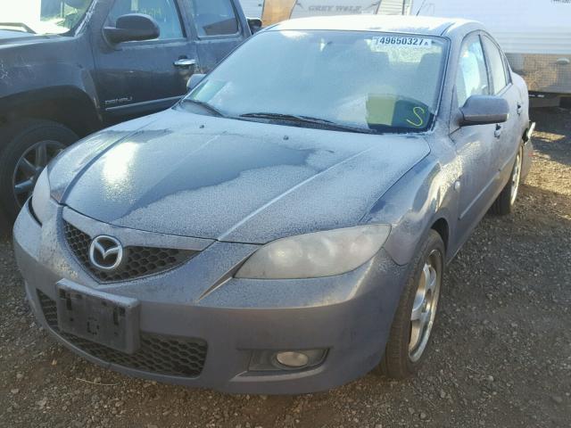 JM1BK32F281182599 - 2008 MAZDA 3 I CHARCOAL photo 2