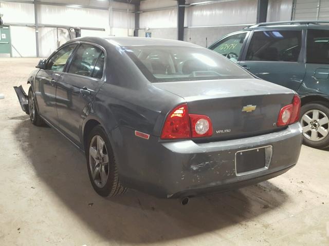 1G1ZH57B69F231346 - 2009 CHEVROLET MALIBU 1LT GRAY photo 3