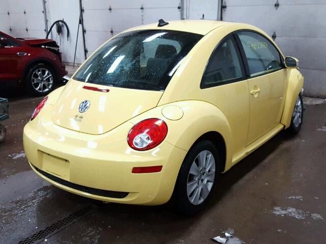 3VWRW31C39M517994 - 2009 VOLKSWAGEN NEW BEETLE YELLOW photo 4