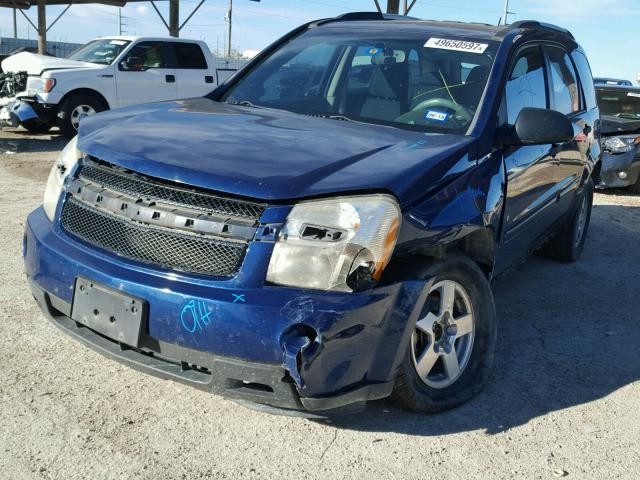 2CNDL13F386035144 - 2008 CHEVROLET EQUINOX LS BLUE photo 2