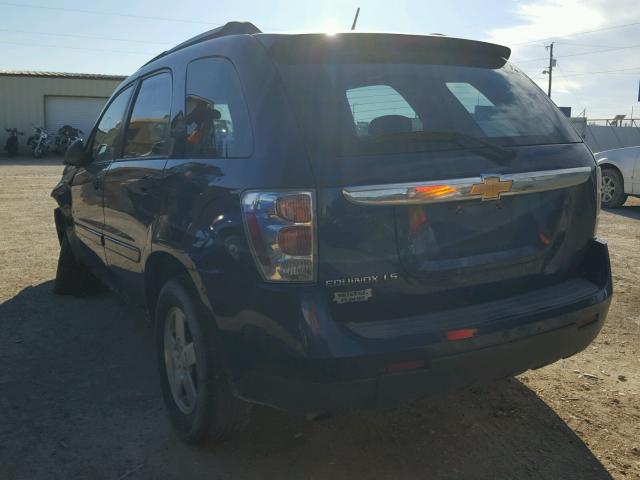 2CNDL13F386035144 - 2008 CHEVROLET EQUINOX LS BLUE photo 3