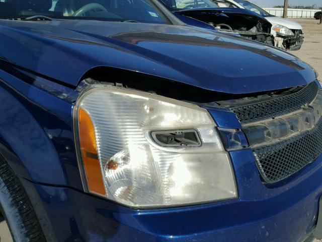 2CNDL13F386035144 - 2008 CHEVROLET EQUINOX LS BLUE photo 9