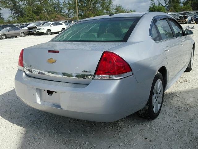 2G1WA5EK8A1227983 - 2010 CHEVROLET IMPALA LS SILVER photo 4