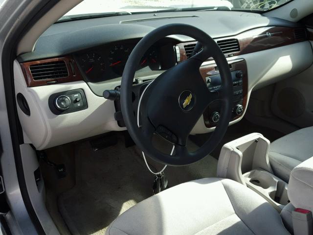 2G1WA5EK8A1227983 - 2010 CHEVROLET IMPALA LS SILVER photo 9