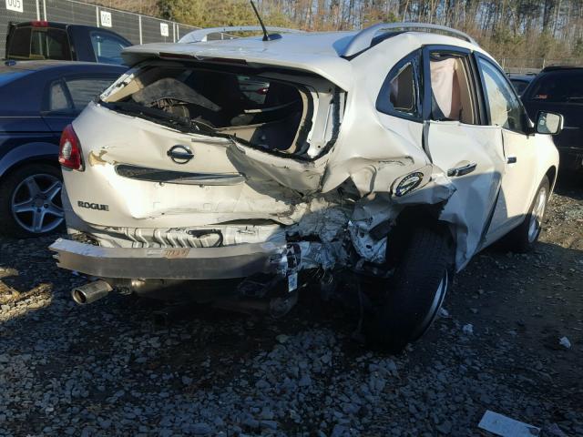 JN8AS5MT8DW516629 - 2013 NISSAN ROGUE S WHITE photo 4