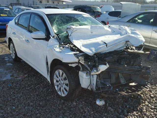 3N1AB7AP4GY292063 - 2016 NISSAN SENTRA S WHITE photo 1