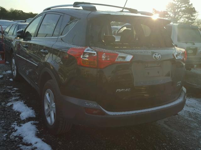 2T3RFREV2DW009539 - 2013 TOYOTA RAV4 XLE BLACK photo 3