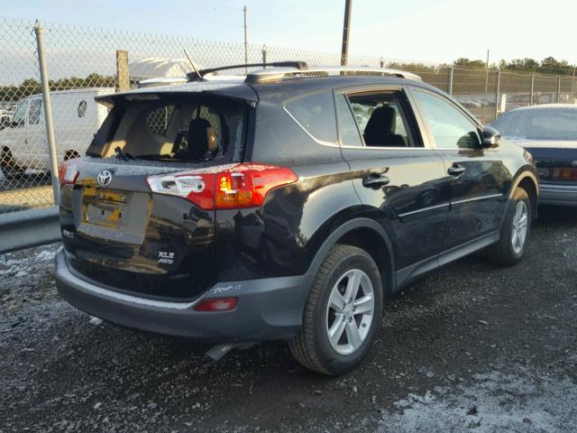 2T3RFREV2DW009539 - 2013 TOYOTA RAV4 XLE BLACK photo 4