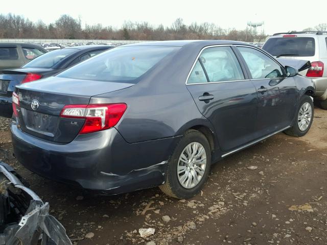 4T1BF1FK0EU468263 - 2014 TOYOTA CAMRY L GRAY photo 4