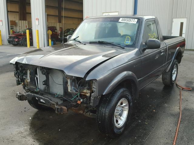 1FTYR10U84PA39188 - 2004 FORD RANGER GRAY photo 2