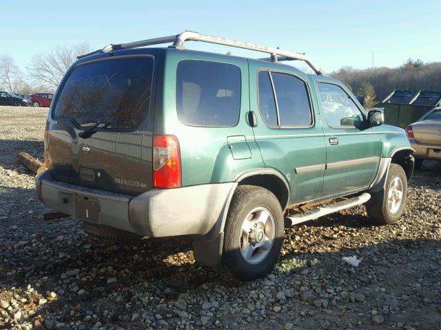 5N1ED28T71C504285 - 2001 NISSAN XTERRA XE GREEN photo 4