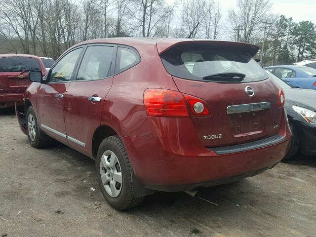 JN8AS5MV9DW149399 - 2013 NISSAN ROGUE S RED photo 3