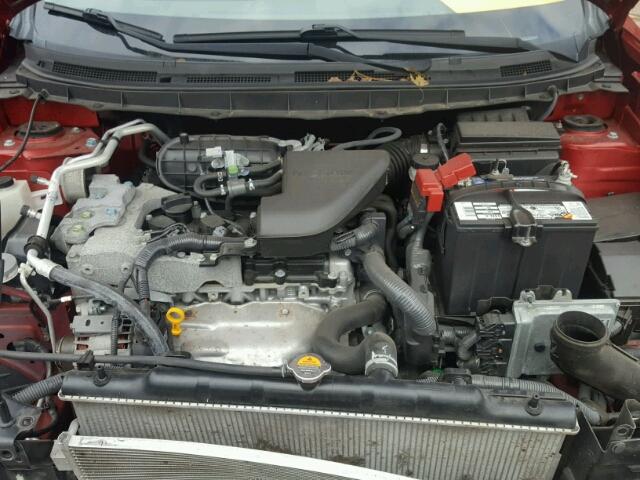 JN8AS5MV9DW149399 - 2013 NISSAN ROGUE S RED photo 7