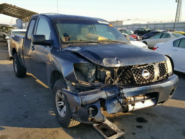 1N6AA06A96N546693 - 2006 NISSAN TITAN XE BLUE photo 1