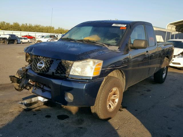 1N6AA06A96N546693 - 2006 NISSAN TITAN XE BLUE photo 2