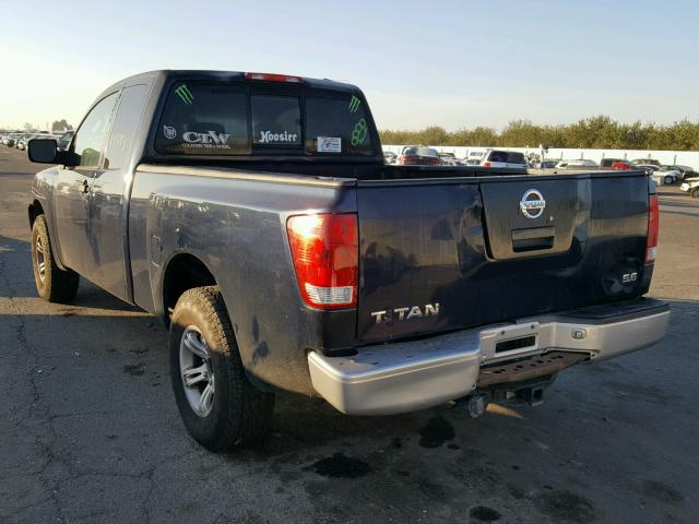 1N6AA06A96N546693 - 2006 NISSAN TITAN XE BLUE photo 3