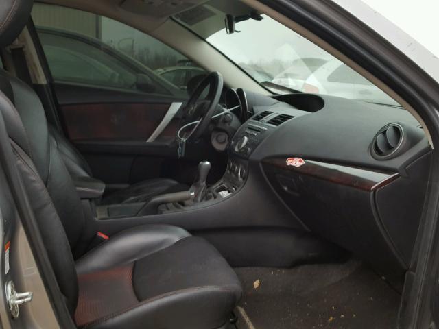 JM1BL1H31A1210168 - 2010 MAZDA SPEED 3 GRAY photo 5