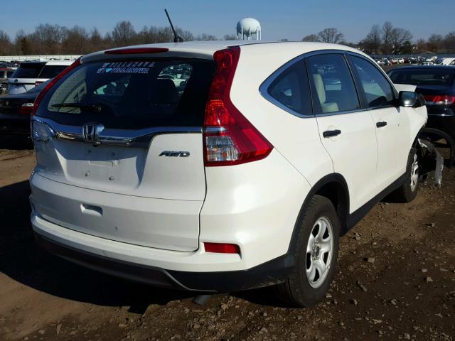 5J6RM4H31FL029400 - 2015 HONDA CR-V LX WHITE photo 4