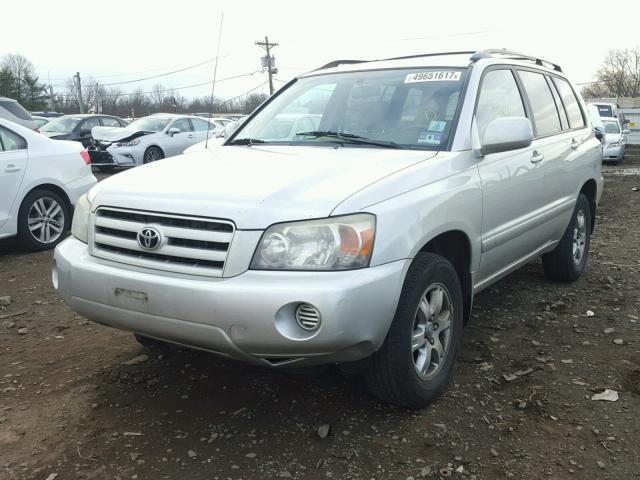 JTEDP21A450073620 - 2005 TOYOTA HIGHLANDER GRAY photo 2