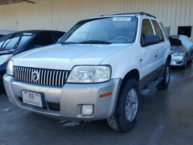 4M2CU56135DJ25289 - 2005 MERCURY MARINER WHITE photo 2