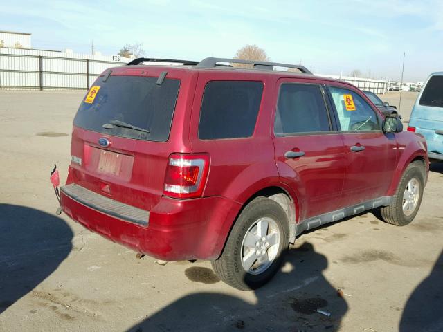 1FMCU0D79CKC09282 - 2012 FORD ESCAPE XLT BURGUNDY photo 4