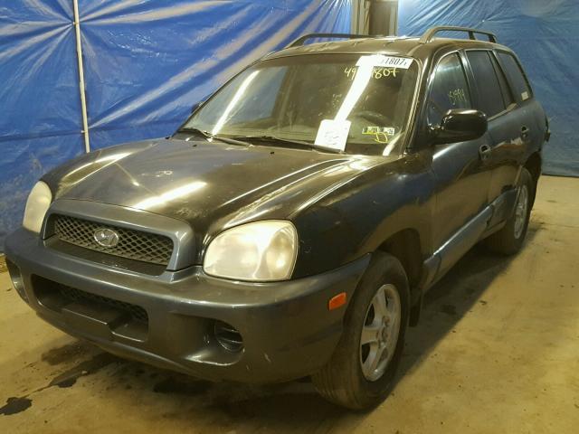 KM8SB12B62U269201 - 2002 HYUNDAI SANTA FE G BLACK photo 2