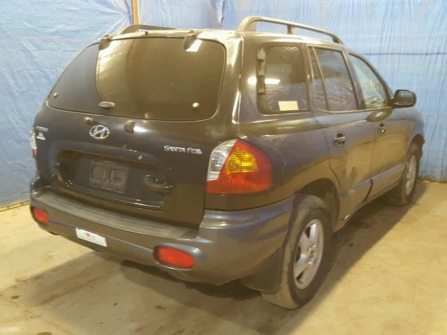 KM8SB12B62U269201 - 2002 HYUNDAI SANTA FE G BLACK photo 4