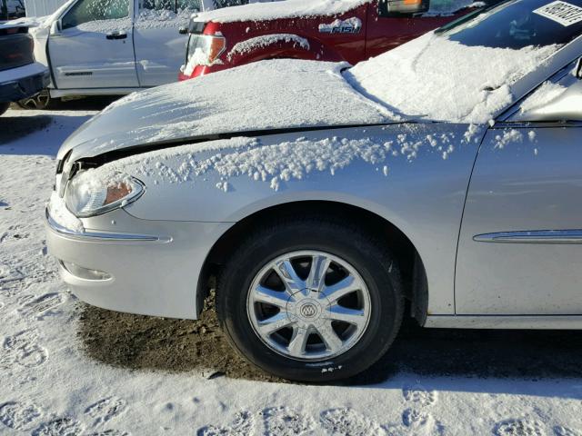 2G4WD532651267157 - 2005 BUICK LACROSSE C SILVER photo 9