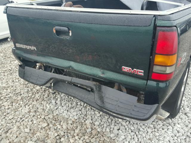 2GTEK13T751398895 - 2005 GMC NEW SIERRA GREEN photo 9