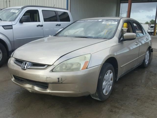 3HGCM56393G713545 - 2003 HONDA ACCORD LX BEIGE photo 2