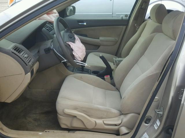 3HGCM56393G713545 - 2003 HONDA ACCORD LX BEIGE photo 5