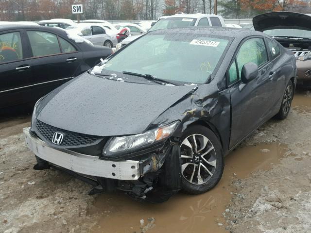 2HGFG3B87DH526820 - 2013 HONDA CIVIC EX GRAY photo 2