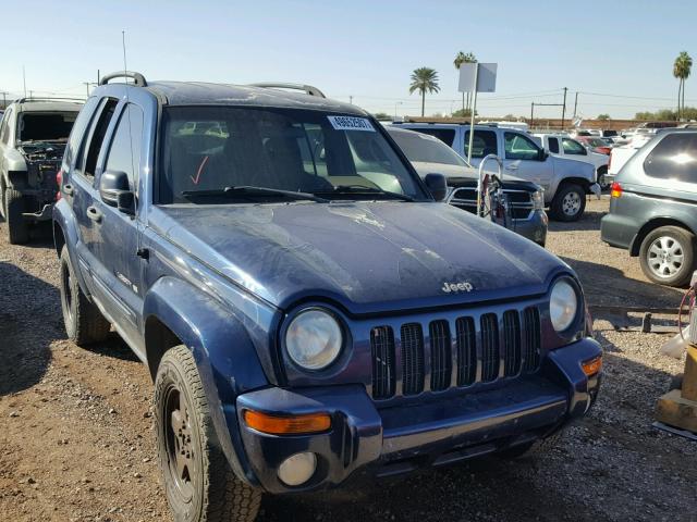 1J8GL58K02W214892 - 2002 JEEP LIBERTY LI BLUE photo 1
