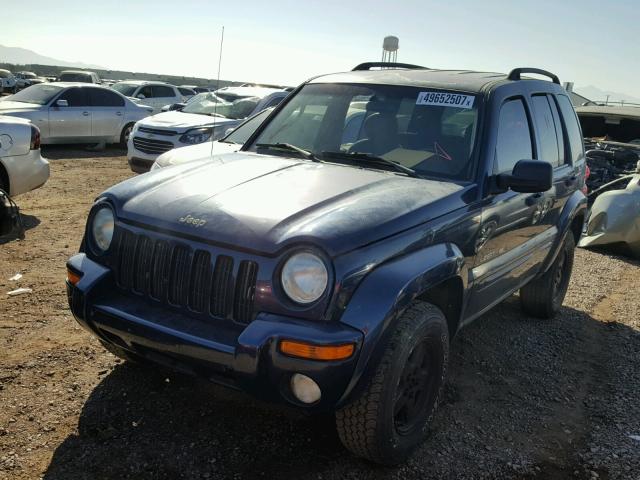 1J8GL58K02W214892 - 2002 JEEP LIBERTY LI BLUE photo 2
