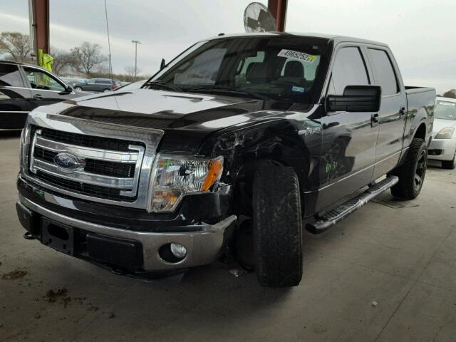 1FTFW1EF1EFA39891 - 2014 FORD F150 SUPER BLACK photo 2