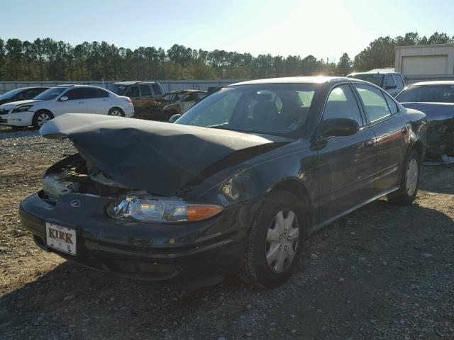 1G3NL52F72C249599 - 2002 OLDSMOBILE ALERO GL GREEN photo 2